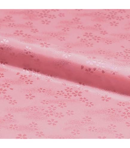 Amazon | 和柄 生地 京 綸子 りんず 扇と菊 (黒)糊加工なし 50cm